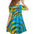Rwanda Family Matching Summer Maxi Dress and Hawaiian Shirt with Imigongo Spiraling Flag Hand Wave Time Spirit