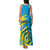 Rwanda Family Matching Tank Maxi Dress and Hawaiian Shirt with Imigongo Spiraling Flag Hand Wave Time Spirit