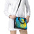 Rwanda Shoulder Handbag with Imigongo Spiraling Flag Hand Wave Time Spirit