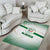 Algeria Soccer Area Rug with Desert Warriors Text and National Flag Design