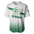 Algeria Soccer Baseball Jersey with Desert Warriors Text and National Flag Design
