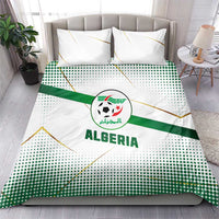 Algeria Soccer Bedding Set with Desert Warriors Text and National Flag Design