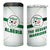 Algeria Soccer 4 in 1 Can Cooler Tumbler with Desert Warriors Text and National Flag Design