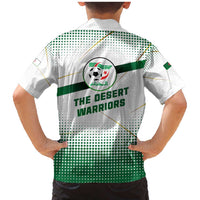 Algeria Soccer Family Matching Mermaid Dress and Hawaiian Shirt with Desert Warriors Text and National Flag Design