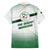 Algeria Soccer Family Matching Off The Shoulder Long Sleeve Dress and Hawaiian Shirt with Desert Warriors Text and National Flag Design