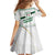 Algeria Soccer Family Matching Summer Maxi Dress and Hawaiian Shirt with Desert Warriors Text and National Flag Design