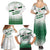 Algeria Soccer Family Matching Summer Maxi Dress and Hawaiian Shirt with Desert Warriors Text and National Flag Design