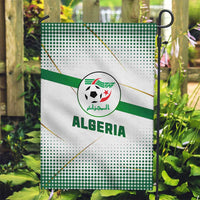 Algeria Soccer Garden Flag with Desert Warriors Text and National Flag Design