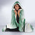 Algeria Soccer Hooded Blanket with Desert Warriors Text and National Flag Design
