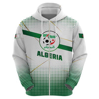 Algeria Soccer Hoodie with Desert Warriors Text and National Flag Design
