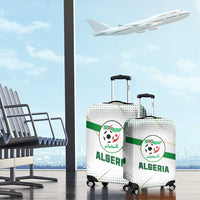 Algeria Soccer Luggage Cover with Desert Warriors Text and National Flag Design