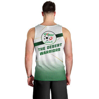 Algeria Soccer Men Tank Top with Desert Warriors Text and National Flag Design