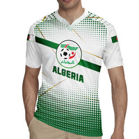 Algeria Soccer Rugby Jersey with Desert Warriors Text and National Flag Design