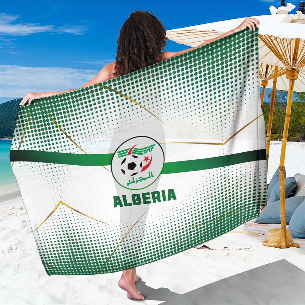 Algeria Soccer Sarong with Desert Warriors Text and National Flag Design