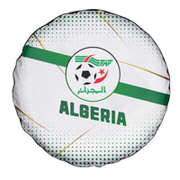 Algeria Soccer Spare Tire Cover with Desert Warriors Text and National Flag Design
