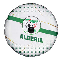 Algeria Soccer Spare Tire Cover with Desert Warriors Text and National Flag Design