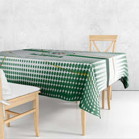 Algeria Soccer Tablecloth with Desert Warriors Text and National Flag Design