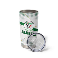 Algeria Soccer Tumbler Cup with Desert Warriors Text and National Flag Design