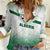 Algeria Soccer Women Casual Shirt with Desert Warriors Text and National Flag Design