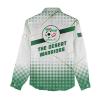 Algeria Soccer Women Casual Shirt with Desert Warriors Text and National Flag Design