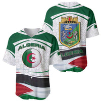 Algeria Baseball Jersey with National Flag and Coat of Arms Crest Design