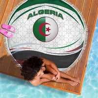 Algeria Beach Blanket with National Flag and Coat of Arms Crest Design