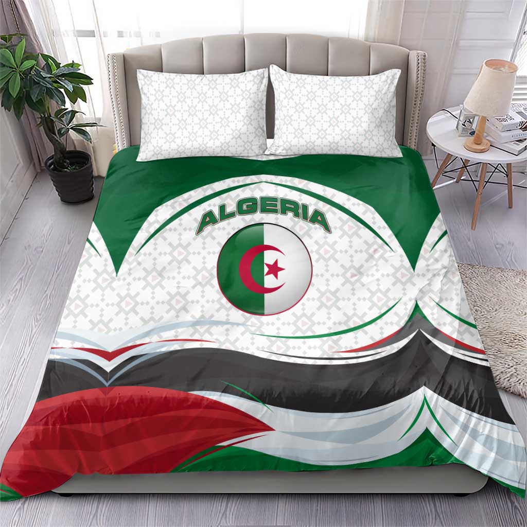 Algeria Bedding Set with National Flag and Coat of Arms Crest Design