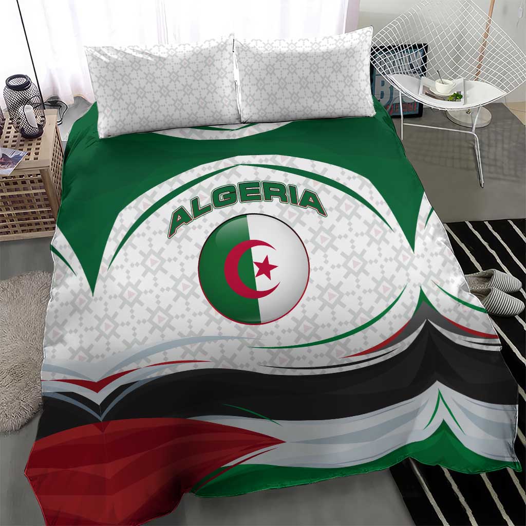 Algeria Bedding Set with National Flag and Coat of Arms Crest Design