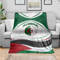 Algeria Blanket with National Flag and Coat of Arms Crest Design