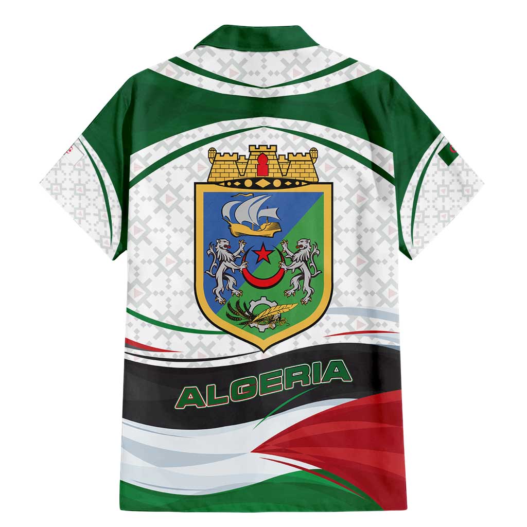 Algeria Family Matching Mermaid Dress and Hawaiian Shirt with National Flag and Coat of Arms Crest Design