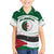 Algeria Family Matching Short Sleeve Bodycon Dress and Hawaiian Shirt with National Flag and Coat of Arms Crest Design