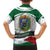 Algeria Family Matching Summer Maxi Dress and Hawaiian Shirt with National Flag and Coat of Arms Crest Design