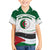 Algeria Family Matching Summer Maxi Dress and Hawaiian Shirt with National Flag and Coat of Arms Crest Design