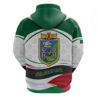 Algeria Hoodie with National Flag and Coat of Arms Crest Design
