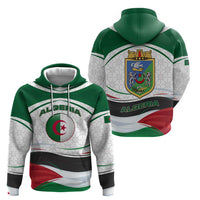 Algeria Hoodie with National Flag and Coat of Arms Crest Design