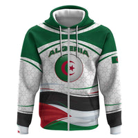 Algeria Hoodie with National Flag and Coat of Arms Crest Design