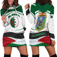 Algeria Hoodie Dress with National Flag and Coat of Arms Crest Design