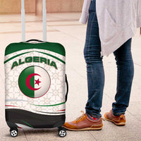 Algeria Luggage Cover with National Flag and Coat of Arms Crest Design