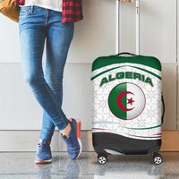 Algeria Luggage Cover with National Flag and Coat of Arms Crest Design