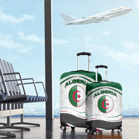 Algeria Luggage Cover with National Flag and Coat of Arms Crest Design