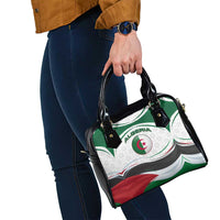 Algeria Shoulder Handbag with National Flag and Coat of Arms Crest Design