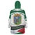 Algeria Wearable Blanket Hoodie with National Flag and Coat of Arms Crest Design