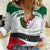 Algeria Women Casual Shirt with National Flag and Coat of Arms Crest Design