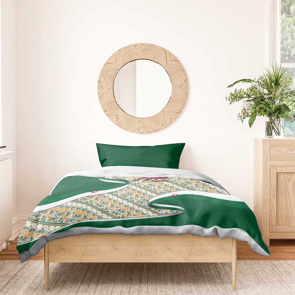 Algeria Bedding Set with Arabic Calligraphy and Traditional Pattern Design