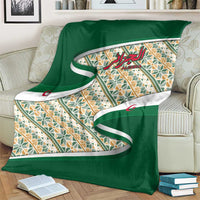 Algeria Blanket with Arabic Calligraphy and Traditional Pattern Design
