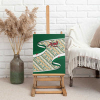 Algeria Canvas Wall Art with Arabic Calligraphy and Traditional Pattern Design