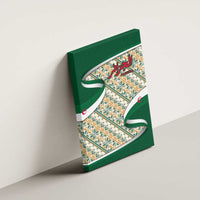 Algeria Canvas Wall Art with Arabic Calligraphy and Traditional Pattern Design