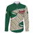 Algeria Family Matching Long Sleeve Bodycon Dress and Hawaiian Shirt with Arabic Calligraphy and Traditional Pattern Design