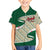 Algeria Family Matching Off Shoulder Short Dress and Hawaiian Shirt with Arabic Calligraphy and Traditional Pattern Design