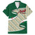 Algeria Family Matching Puletasi and Hawaiian Shirt with Arabic Calligraphy and Traditional Pattern Design